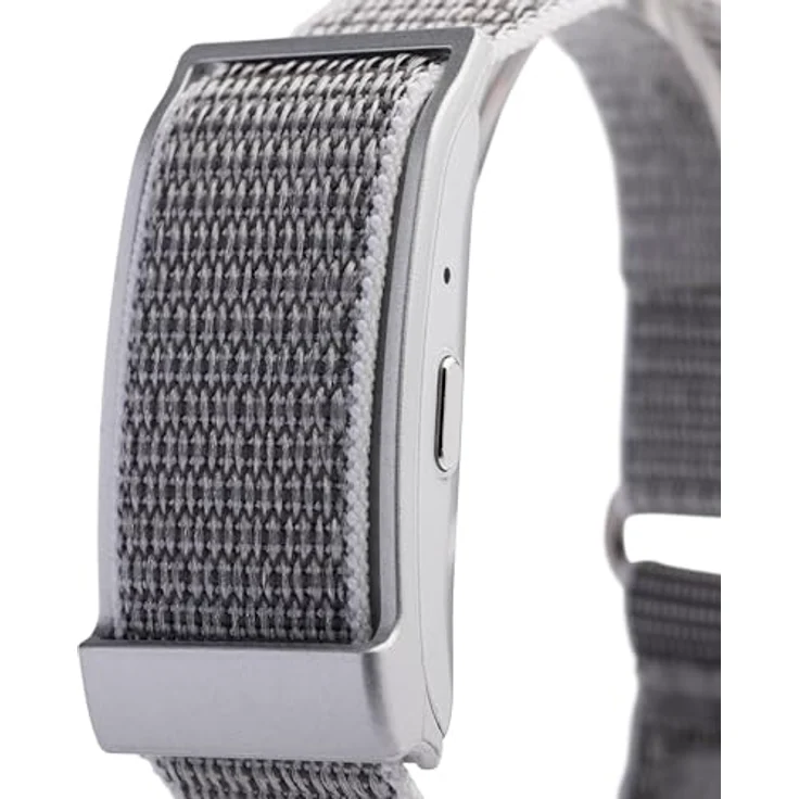 Nilox NXSWONAIRSL, Activity-Armband aus Silikon, verstellbar, mit Bluetooth, silberfarben – Bild 4