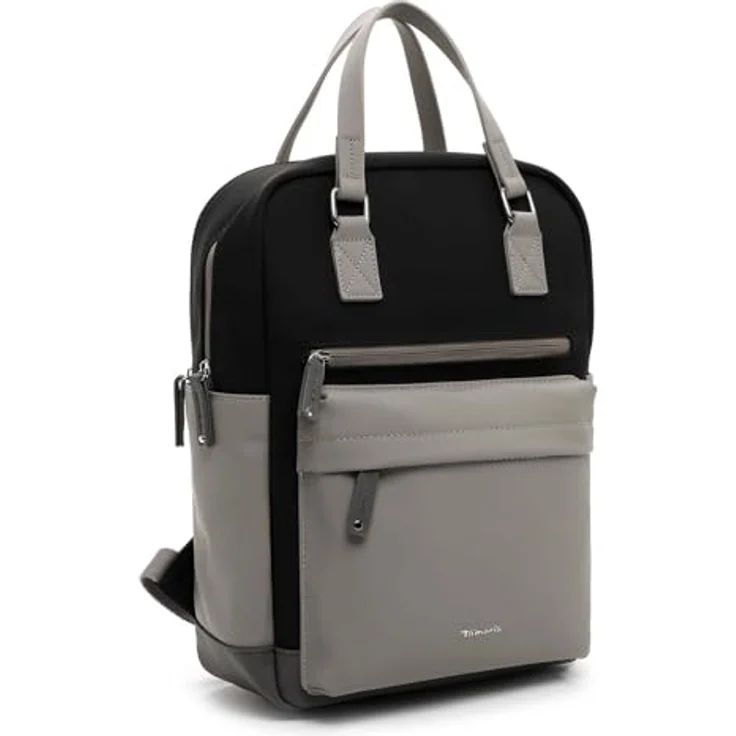 Tamaris Gianna Cityrucksack M, eleganter Rucksack in Schwarz/Grau mit viel Stauraum für Laptop und Utensilien, 26 x 38 x 15 cm – Bild 2