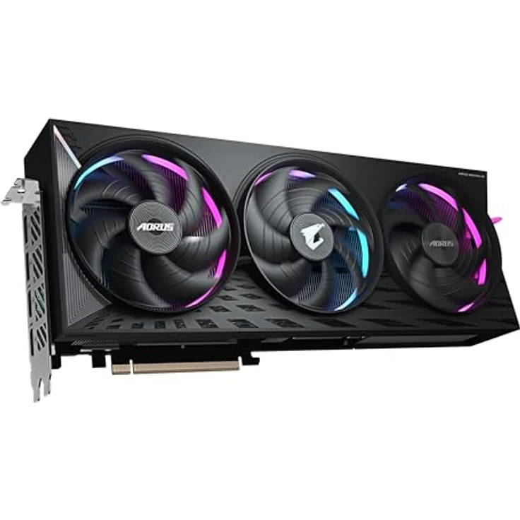 Gigabyte Radeon RX 9070 XT Aorus Elite 16 GB Grafikkarte mit PCIe 5.0, Triple-Slot-Heatpipe-Design – Bild 4