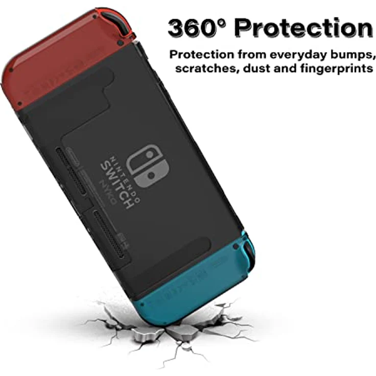 Nyko Thin Case (Smoke), schlankes Schutzcover für Nintendo Switch in rauchgrau – Bild 3