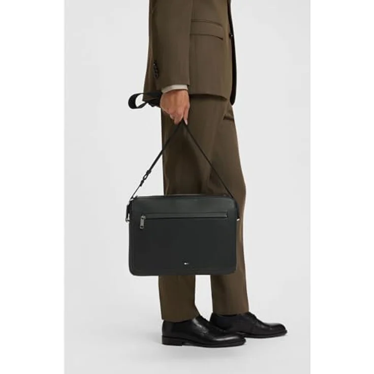 Boss Ray Aktentasche, 36 cm mit Laptopfach, schwarz, 100% Polyurethan – Bild 4