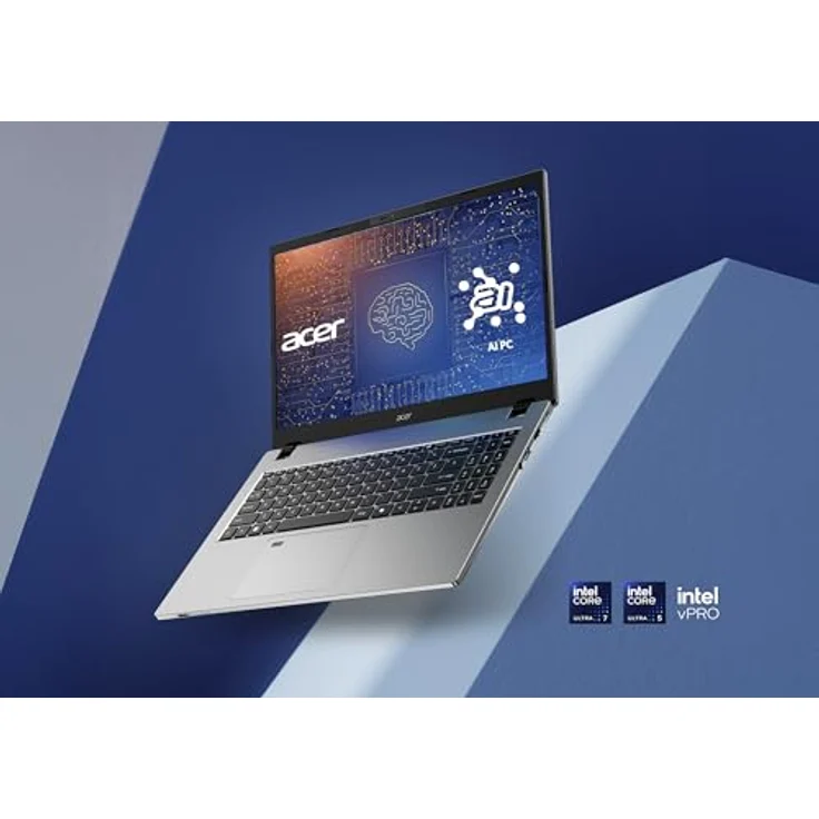 Acer TravelMate P2 P215-75-G2-TCO-54C5, Notebook mit Intel Core Ultra 5, 16 GB RAM, 512 GB SSD, 15,6 Zoll FHD-Display, Silber – Bild 6
