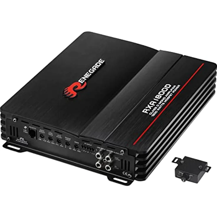 Renegade RXA1800, 1-Kanal Endstufe mit 1800 W, Bass-/Höhen-Regelung, Class D Mono Verstärker
