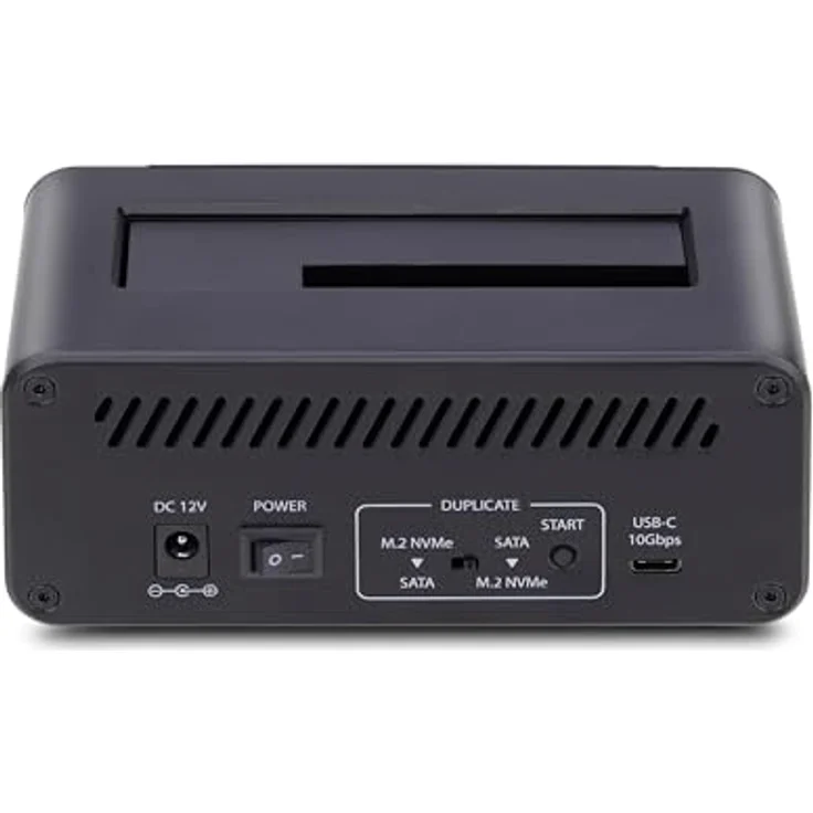 StarTech.com NVMe M.2 auf 2,5-3,5" SATA HDD Duplikator, bidirektionales Klonen bis 27GB/min, USB 3.2 Dock, kompatibel mit M.2 NVMe und SATA, kompakt – Bild 4