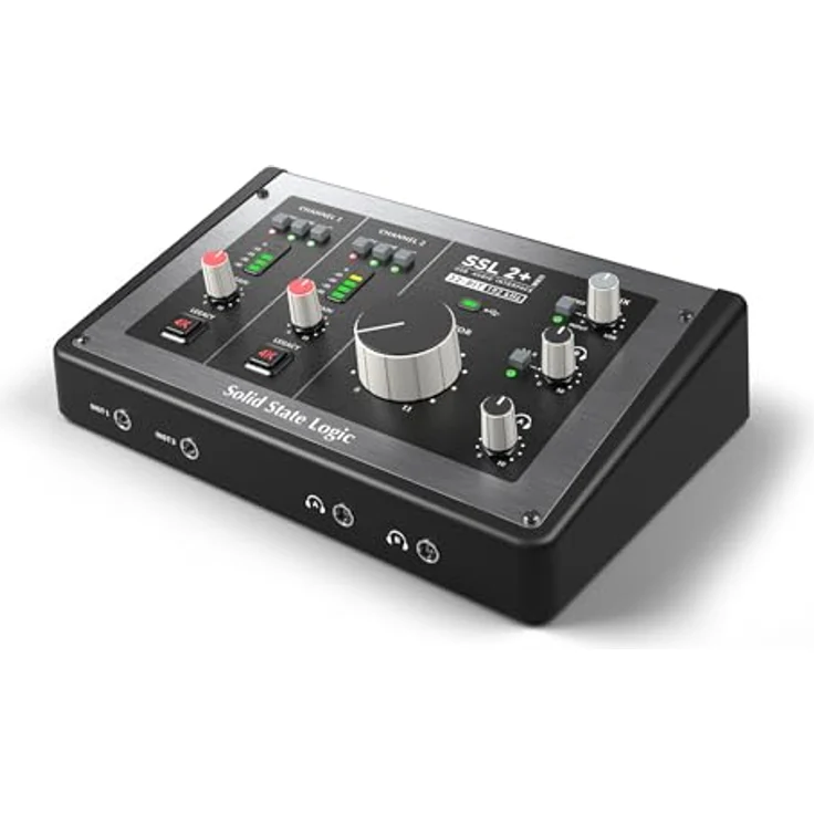 Solid State Logic SSL 2+ MKII, 2x4 USB-Audio-Schnittstelle mit 32 Bit / 192 kHz AD/DA Konvertern, 2 Mikrofonvorverstärkern und umfangreicher Software-Suite – Bild 3