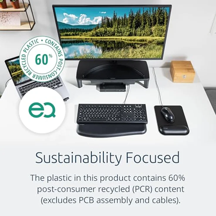 Kensington KB100 EQ Full Size Tastatur - Volle Größe (100%) - Kabelgebunden - USB - Membran Key Switch - Schwarz – Bild 2