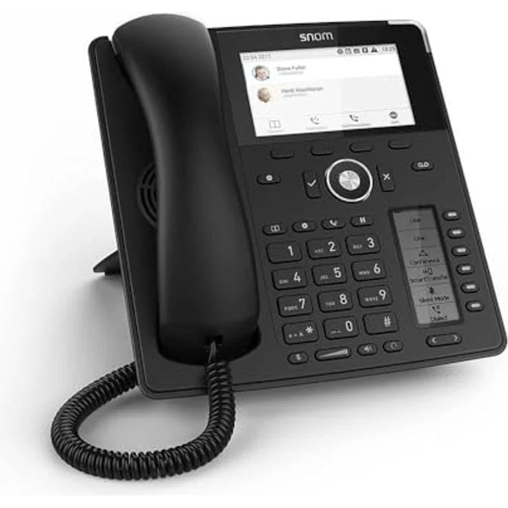 Snom Global Desk Telephone D785 (6 (24) Configurable Self-labeling Multicolor LED Keys, High-resolution Colour Display) Black – Bild 2