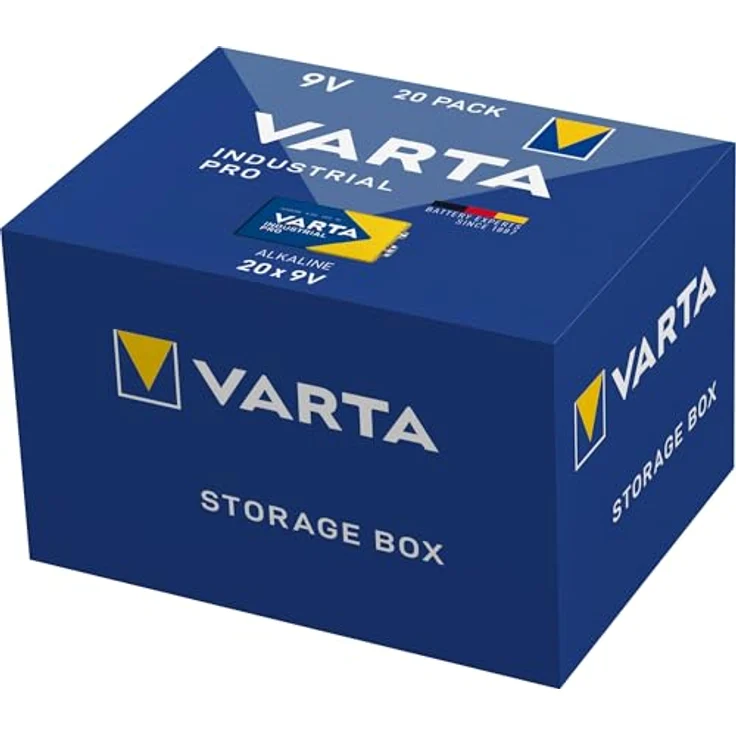 VARTA Industrial Pro Batterie 9V Block Alkaline Batterien 6LR61 (20er pack), Design kann abweichen – Bild 3