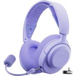 SteelSeries Arctis Nova 3P, Wireless Gaming-Headset mit App-Steuerung, 40 Std. Akku, Neodym-Treiber, 2,4 GHz/Bluetooth, abnehmbares Mikrofon, PS5/PS4/PC/Switch/Mobilgeräte - Lavendel