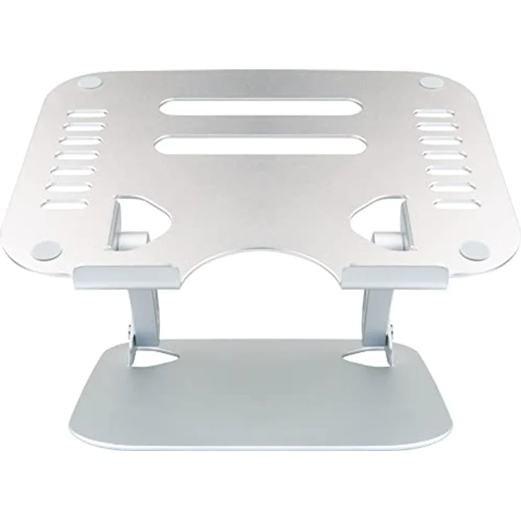 SCHWAIGER LPS1720 513 Laptopständer Computerhalter Notebookständer Aluminium belüftet ergonomisch höhenverstellbar klappbar Z-förmig Silber – Bild 5