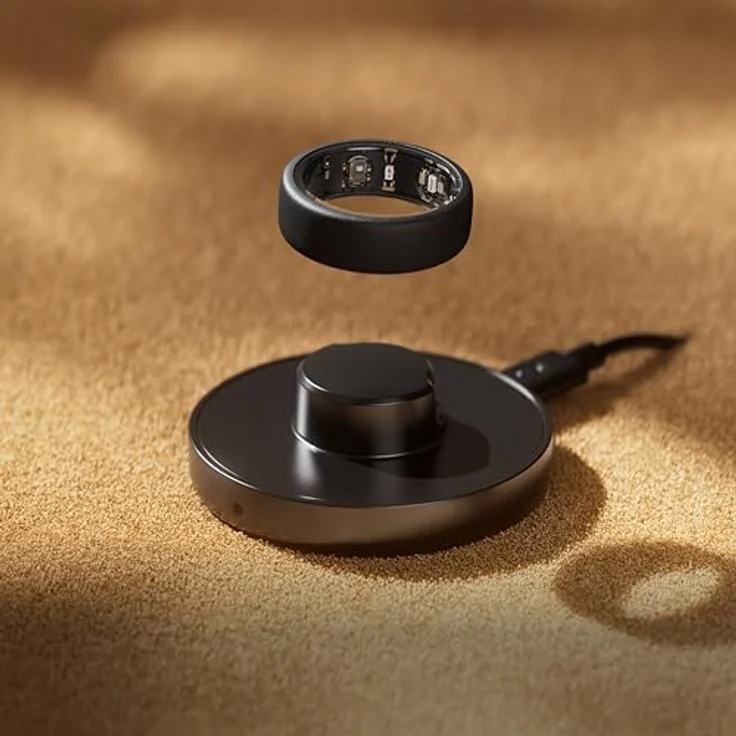 Oura Gen3 Ladegerät für Smart-Ring Größe 13 | Vollständiges Aufladen in 60–80 Minuten | Anzeige des Akkuladstands in der Oura-App | Inklusive Ladestation und USB-C-Kabel – Bild 3