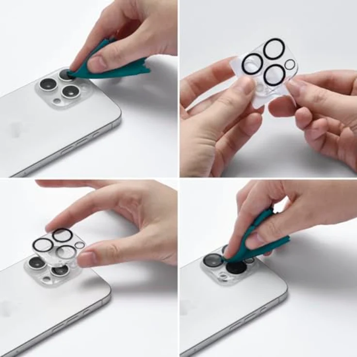 Hama Cam Protect Kameraobjektivschutz gehärtetes Glas 9H für Apple iPhone 16 Pro / 16 Pro Max, stoßfest und kratzresistent – Bild 16