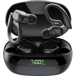 CORN TECHNOLOGY TWS-VX-Sport, In-ear Bluetooth Kopfhörer mit IPX4 Schutz, schwarz, 3 Stunden Akkulaufzeit