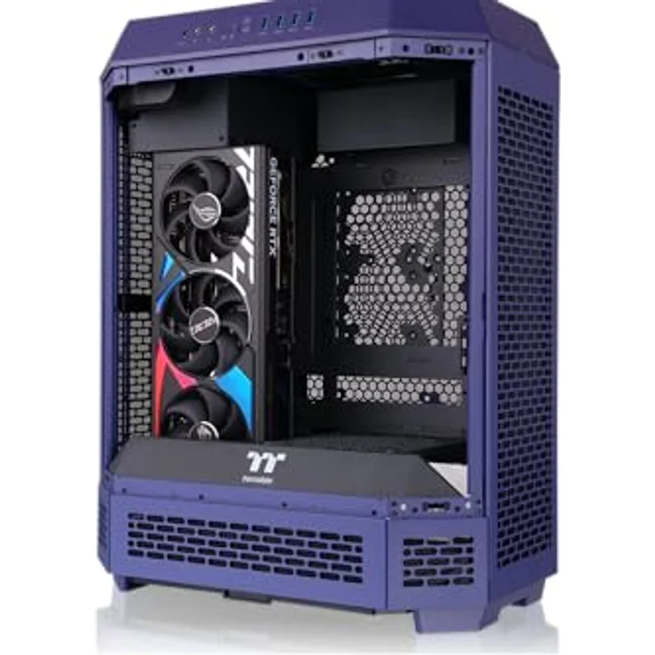 Thermaltake Tt The Tower 600 Future Dusk, ATX/mATX/Mini-ITX PC Gehäuse mit optimierter Kühlung, Violett – Bild 10