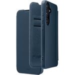 Hama Handyhülle für Samsung Galaxy S25 (Klapphülle, Etui mit 2 Kartenfächern, stoßfest, Kratzfest, eleganter Rundumschutz, weich, Slim, softe Oberfläche) blau