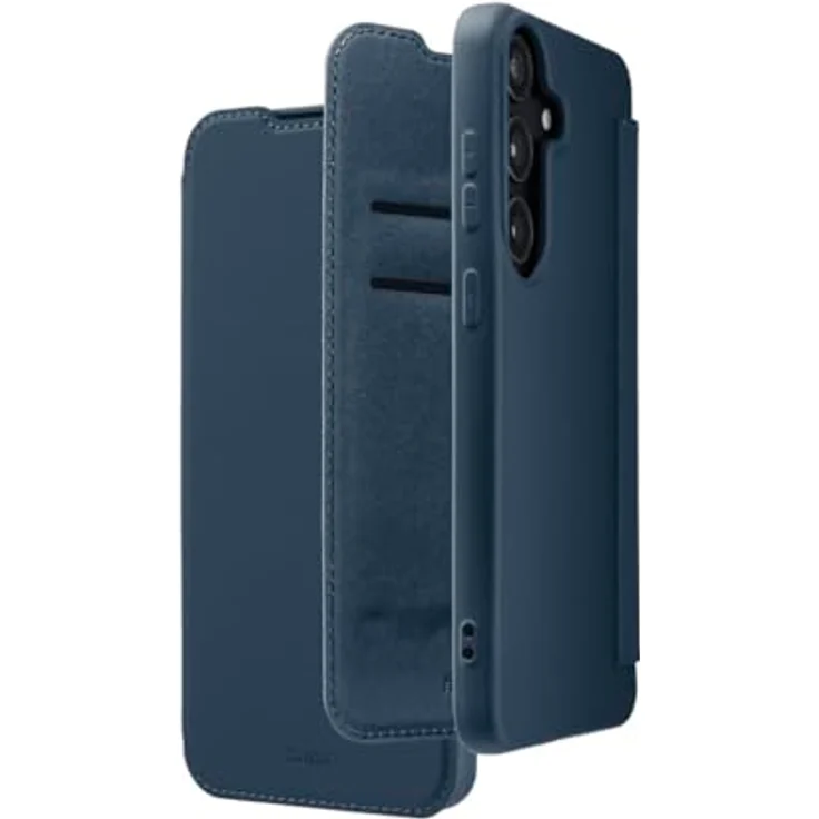 Hama Handyhülle für Samsung Galaxy S25 (Klapphülle, Etui mit 2 Kartenfächern, stoßfest, Kratzfest, eleganter Rundumschutz, weich, Slim, softe Oberfläche) blau – Bild 1