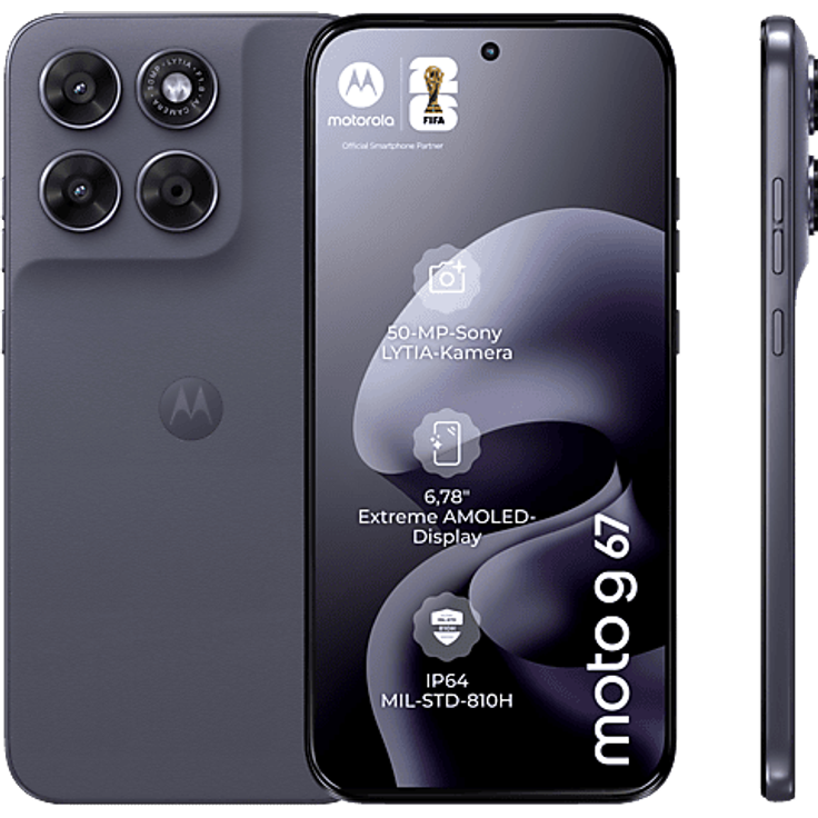MOTOROLA moto g67, Smartphone mit 256 GB Speicher, Arctic Seal, Dual SIM
