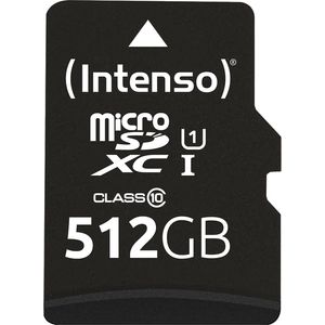 Bild für Intenso Micro SDXC 512GB Class 10 Speicherkarte inklusiv SD-Adapter (UHS-I)