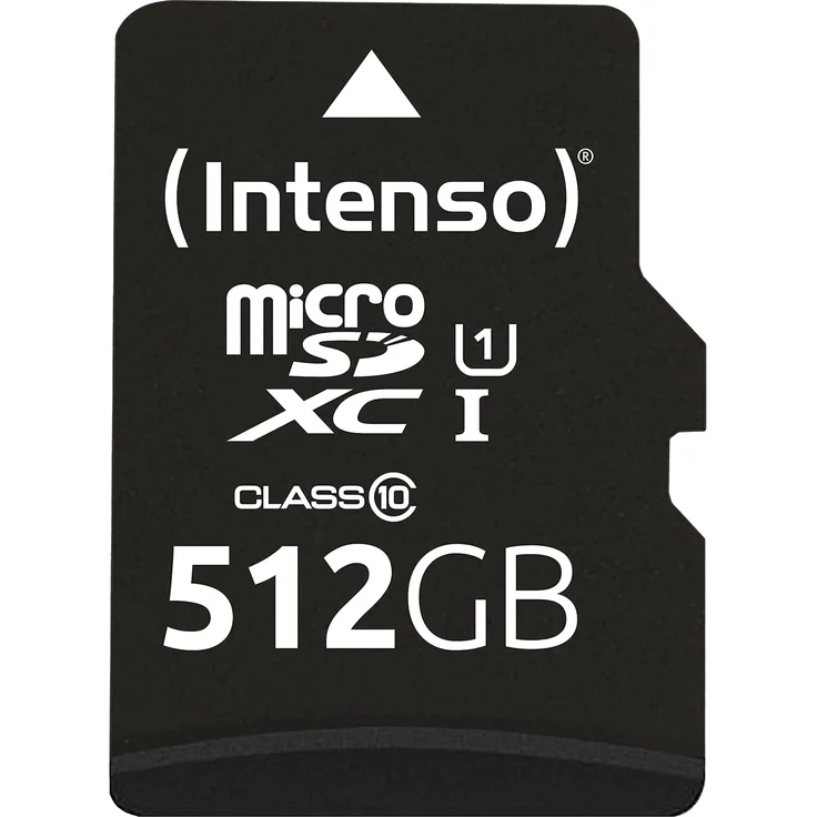 Intenso Micro SDXC 512GB Class 10 Speicherkarte inklusiv SD-Adapter (UHS-I) – Bild 1