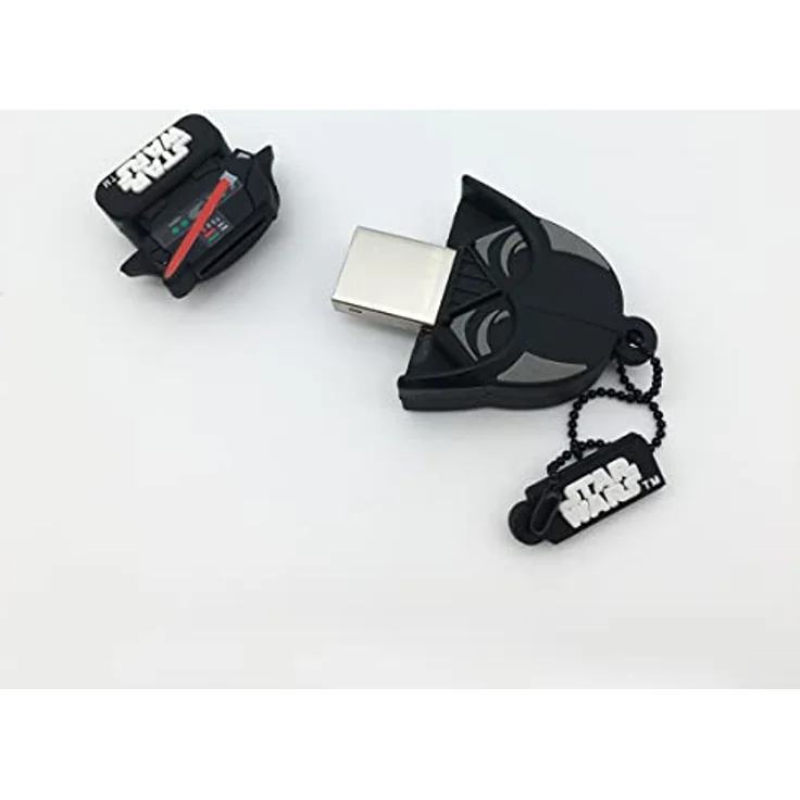 Wondee Disney Star Wars Darth Vader USB Stick Figur 32GB Speicherstick 2.0 Pendrive Flash Drive Memory Stick - Star Wars Lustige Geschenke Gadget USB Gummi – Bild 3