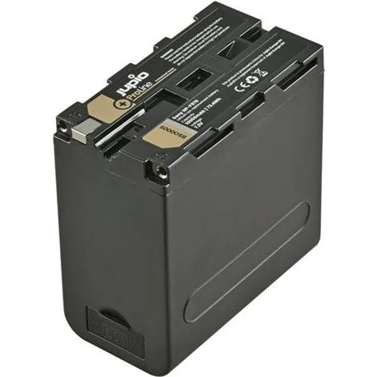Jupio ProLine NP-F970, Premium-Batterie mit 10050 mAh, USB 5V / DC 8,4V für Sony Camcorder und Videoleuchten