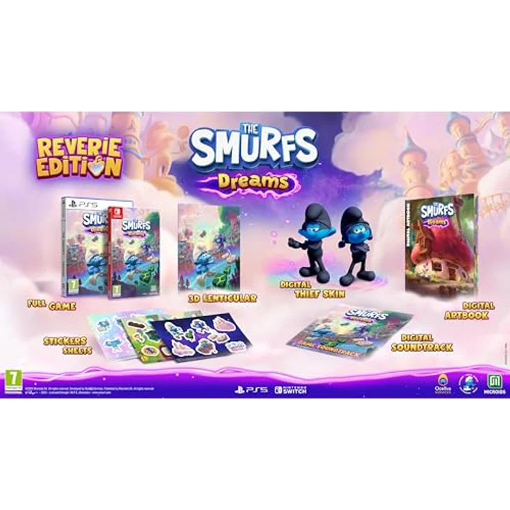MICROÏDS The Smurfs: Dreams - Reverie Edition - PS5, Schlumpfiges 2-Spieler-Erlebnis in 4 Traumwelten - bunt – Bild 2