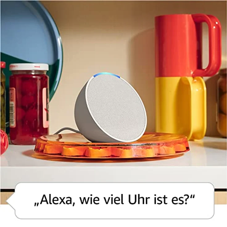 Amazon Echo Pop | Kompakter und smarter WLAN- und Bluetooth-Lautsprecher mit vollem Klang und Alexa | Anthrazit – Bild 4
