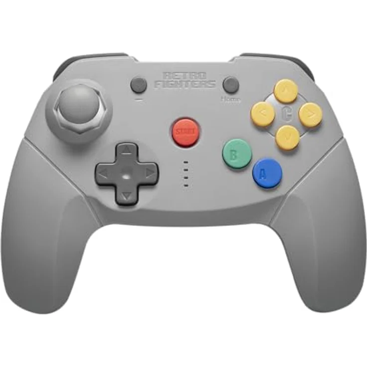 Retro Fighters Brawler64, Nintendo Switch Wireless Bluetooth NSO Edition, Grau, mit Screenshot- und Home-Tasten, Bewegungssensor und doppeltem Vibrationsfeedback – Bild 1