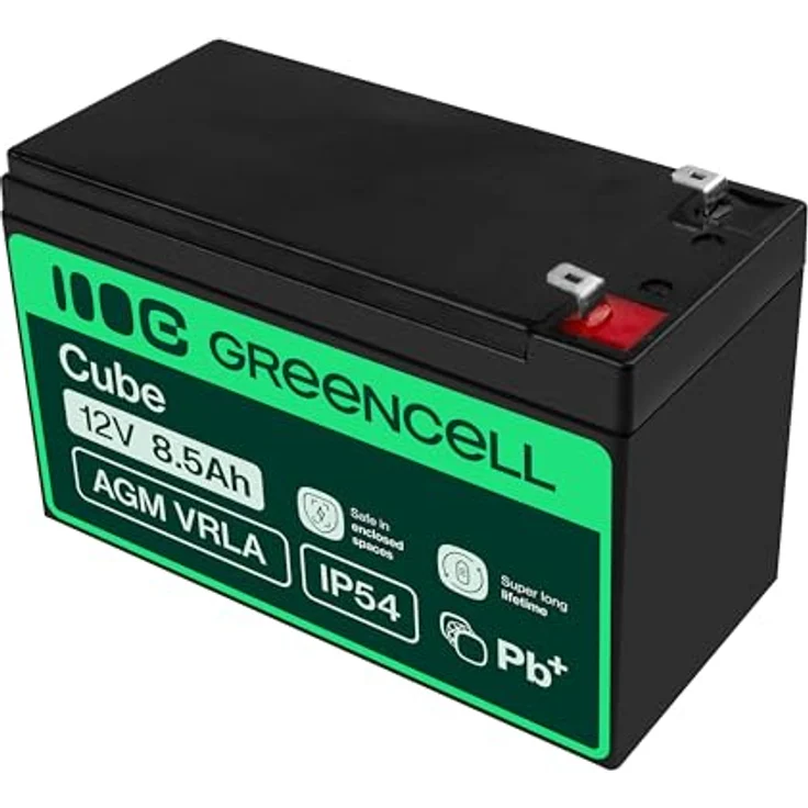 Green Cell® AGM 12V 8,5Ah Vlies Batterie, wartungsfrei, zyklenfest für USV, Alarm- und Sicherheitstechnik – Bild 4