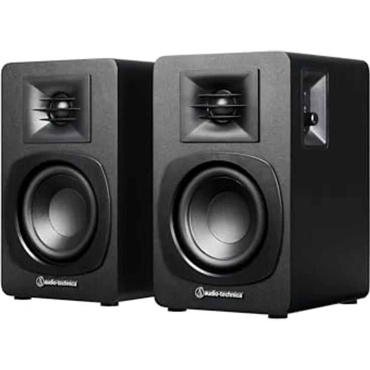 Audio-Technica AT-SP3X Aktive Kompaktlautsprecher, Bluetooth, Schwarz – Bild 1