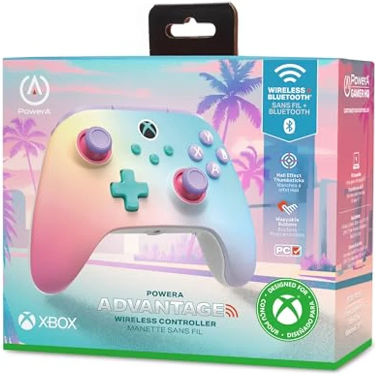 PowerA XB Controller Advantage Wireless, Beach Vibes, mit Halleffekt-Thumbsticks, 30 Stunden Akkulaufzeit, RGB-Beleuchtung, programmierbare Tasten – Bild 8