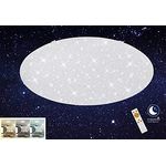 BRILONER Leuchten - LED Deckenleuchte, Dimmbar, Farbton einstellbar: warm-Weiß bis kalt-weiß, Deckenlampe inkl. Nachtlicht-Funktion, Timerfunktion, Fernbedienung, D: 74 cm, 80W