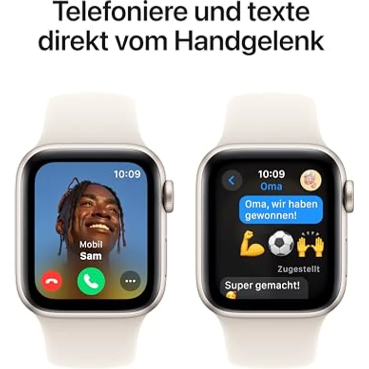 Apple Watch SE (2. Generation) GPS 40 mm Smartwatch in Polarstern mit Fitness und Schlaftracker, Unfallerkennung, Herzfrequenzmesser – Bild 4