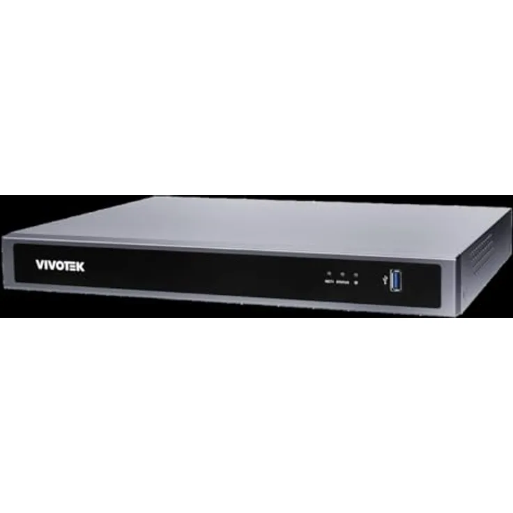 VIVOTEK ND9326P, Netzwerkvideorekorder mit 8 Kanälen, 2 HDD, 8X PoE, AI H.265, 4K Display, Dual LAN, 1080P @ 480 fps, HDMI