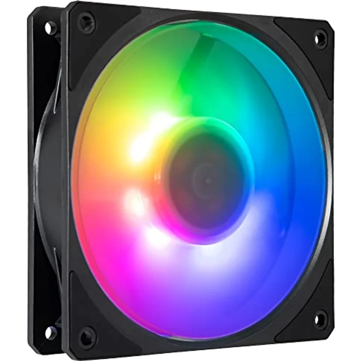 Cooler Master Mobius 120P ARGB Gehäuselüfter – 120mm ARGB-Lüfter mit Ring Blade Design (PWM), ultra-langlebiges Loop Dynamic Bearing (max. 75,2 CFM, 3,63 mmH2O, 30 dBA), abgeschrägter Air-Focus-Rahmen – Bild 1