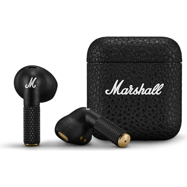 Marshall Minor IV Bluetooth Kopfhörer, Ohrhörer – Schwarz - Legendärer Marshall Sound, über 30 Stunden kabellose Spieldauer – Bild 1