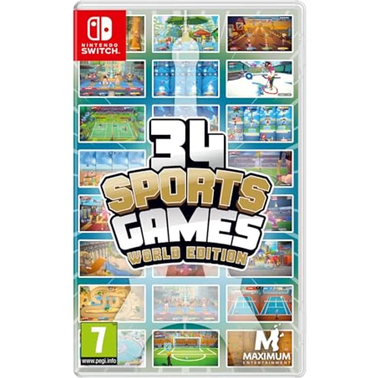 Maximum Entertainment 34 Sports Games World Edition Switch (SP), Action-Spiele für Nintendo Switch mit 34 Sportarten, verbessert und angepasst – Bild 1