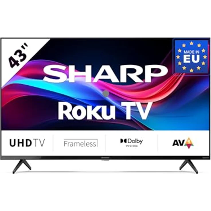 Sharp 43GJ4225E, 43 Zoll 4K Ultra HD Smart-TV mit WLAN, LED-Technologie, Schwarz – Bild 2