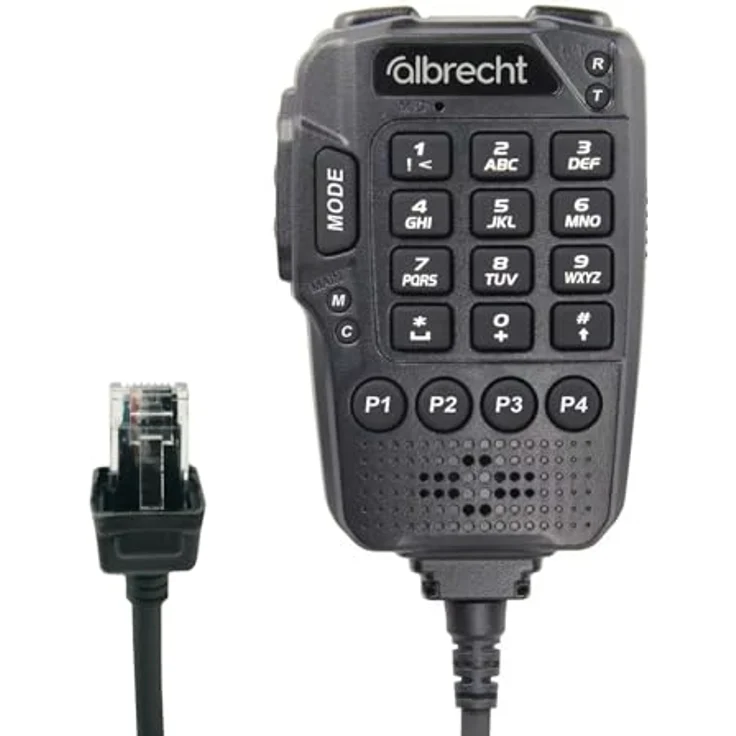 Albrecht Ansteck Sprach-Mikrofon für AE 5900 Mini SSB, multifunktional mit programmierbaren Tasten und LED-Anzeigen – Bild 3