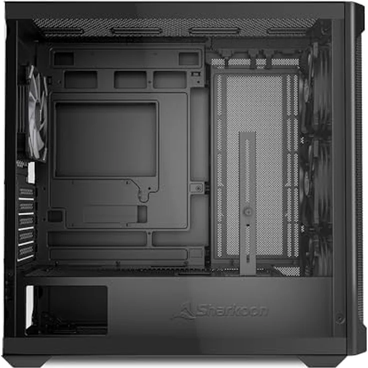 Sharkoon MK4W RGB Strip Black, mATX PC-Gehäuse mit vollem RGB-Beleuchtungssystem – Bild 4