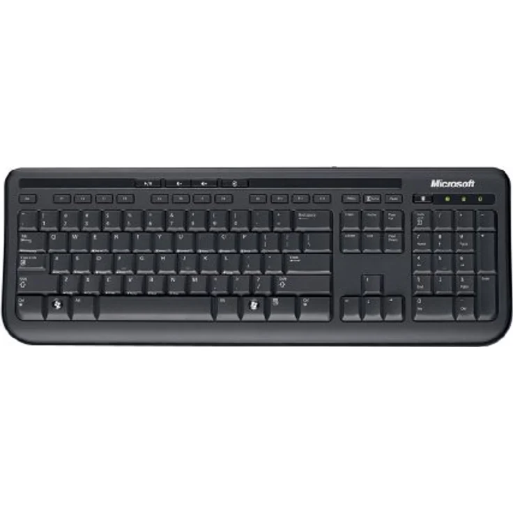 Microsoft Wired Desktop 600 (Set mit Maus und Tastatur, deutsches QWERTZ Tastaturlayout, schwarz, kabelgebunden) – Bild 1