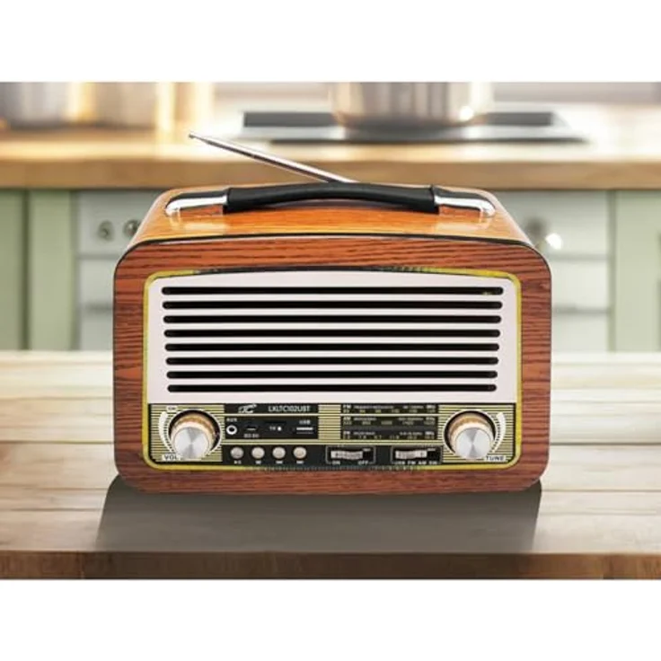 LTC LXLTC102UBT Retro-Radio Olza, tragbar mit Teleskopantenne und Bluetooth, braun – Bild 6