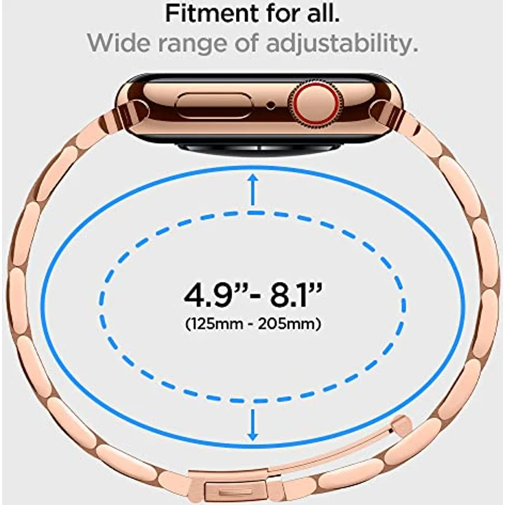 Spigen Modern Fit Entwickelt für Apple Watch Armband für 40mm - 38mm Serie 5 - Serie 4 - Serie 3-2-1 - Roségold – Bild 4
