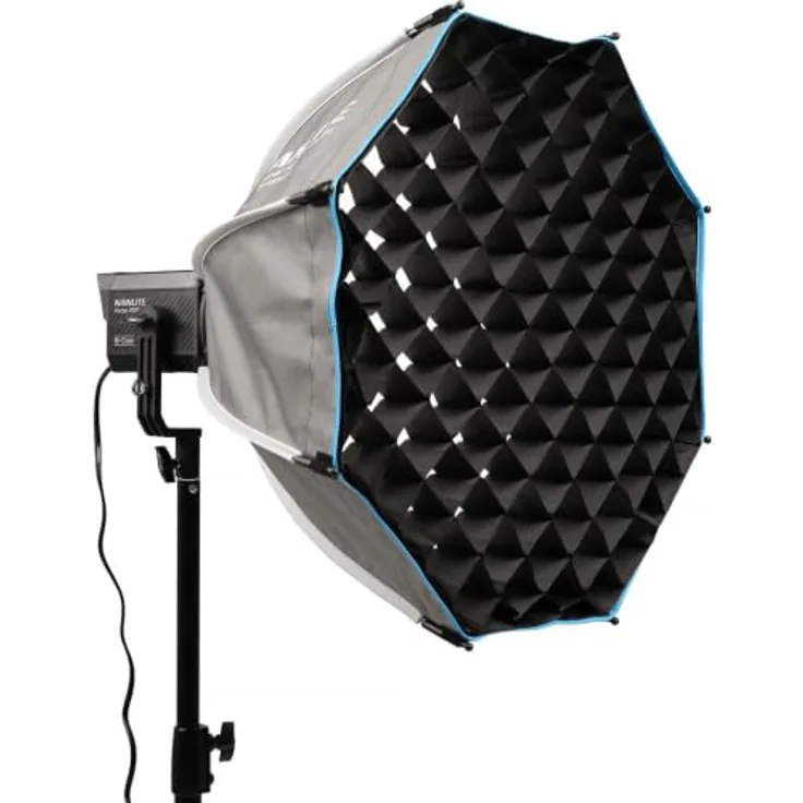 Nanlite SB-FMM-O-60 Oktagonal-Softbox 60 cm, FMM-Bajonettanschluss, inklusive Standard- und Lite-Diffusor, Stoffwabe und Schutztasche