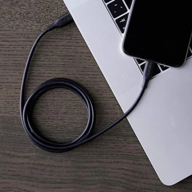 AmazonBasics - USB-C-auf-Lightning-Kabel, MFi-zertifiziertes Ladekabel für iPhone 11-11 Pro-11 Pro max-X-XS-XR-XS Max - 8-8 Plus, für Typ-C Ladegeräte, Unterstützt Power Delivery, Schwarz, 91,44 cm – Bild 5