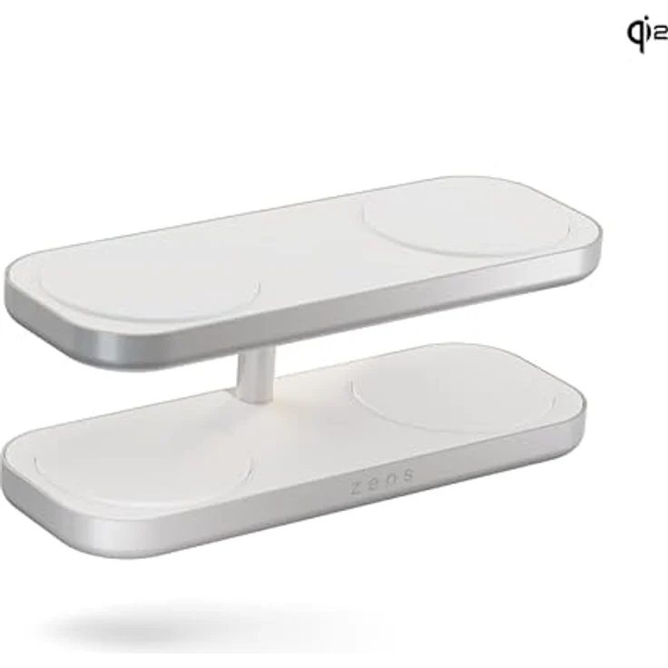 OtterBox Zens Quattro Wireless Charger Pro 4, kabelloses MagSafe und Qi2-Ladegerät (15 W) für iPhone und AirPods, inkl. 65-W-Netzteil und 1,5-m-Kabel, Weiß – Bild 3
