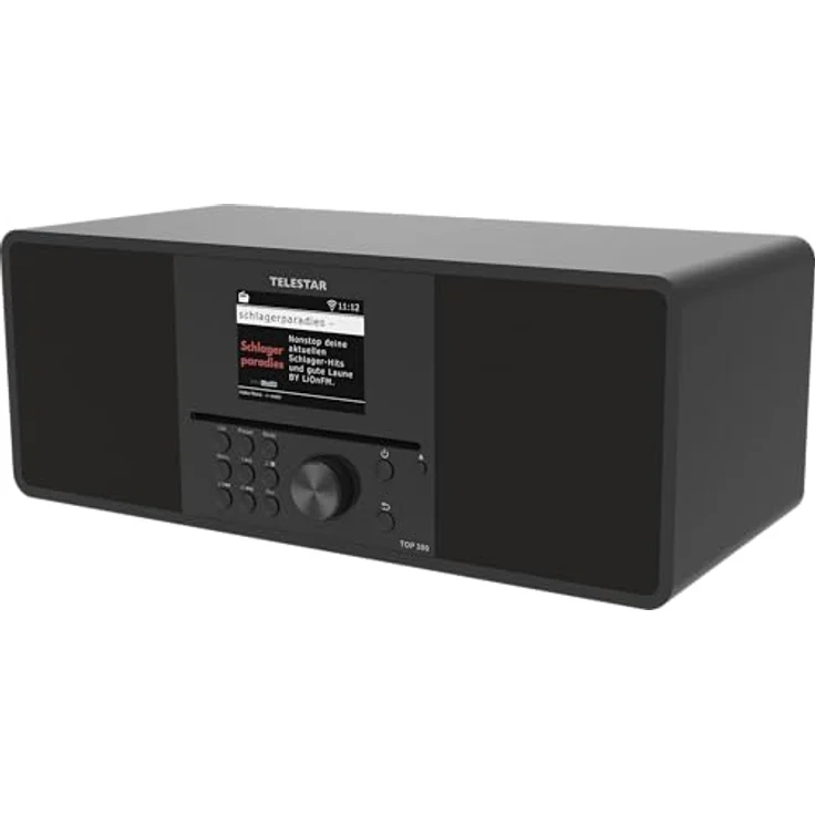 TELESTAR TOP 300, DAB+/Internetradio mit CD-Player, Stereo, 30 W, Bluetooth 5.3, USB-Recording, Notfallwarnsystem, Schwarz – Bild 1
