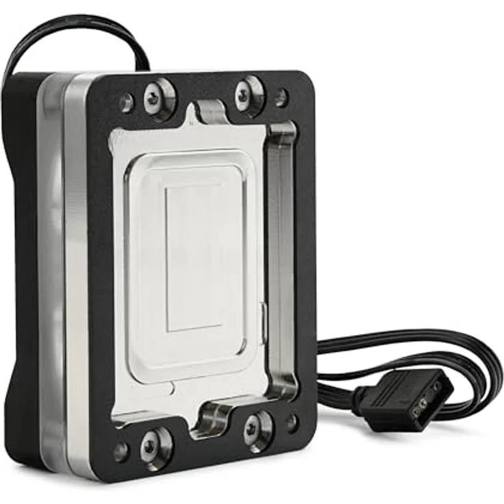 Thermal Grizzly Intel Mycro Direct-Die Pro RGB V1 Wasserkühler für Intel-Prozessoren, ersetzt SAM und Heatspreader, CNC-gefräste POM-Abdeckung, G1/4-Zoll-Anschlüsse, RGB-LED-Beleuchtung – Bild 2