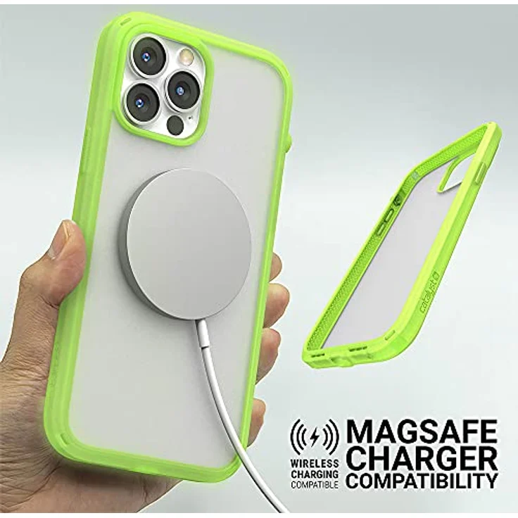 Catalyst Influence Case für iPhone 13 Pro Max, robuste Smartphone Hülle mit Glow In The Dark-Funktion, grün – Bild 4