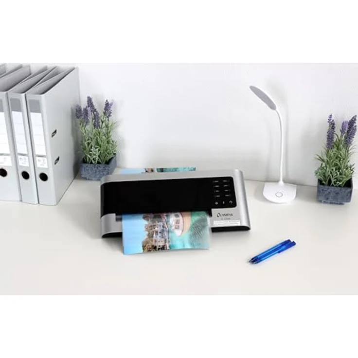 Olympia A 2048 Laminiergerät Büro schnell (DIN A4 - Rücklauffunktion - Heiß- und Kaltlaminieren, Laminierer mit 4 Rollen, Profi Laminiermaschine für Folien bis 250 Micron) – Bild 6